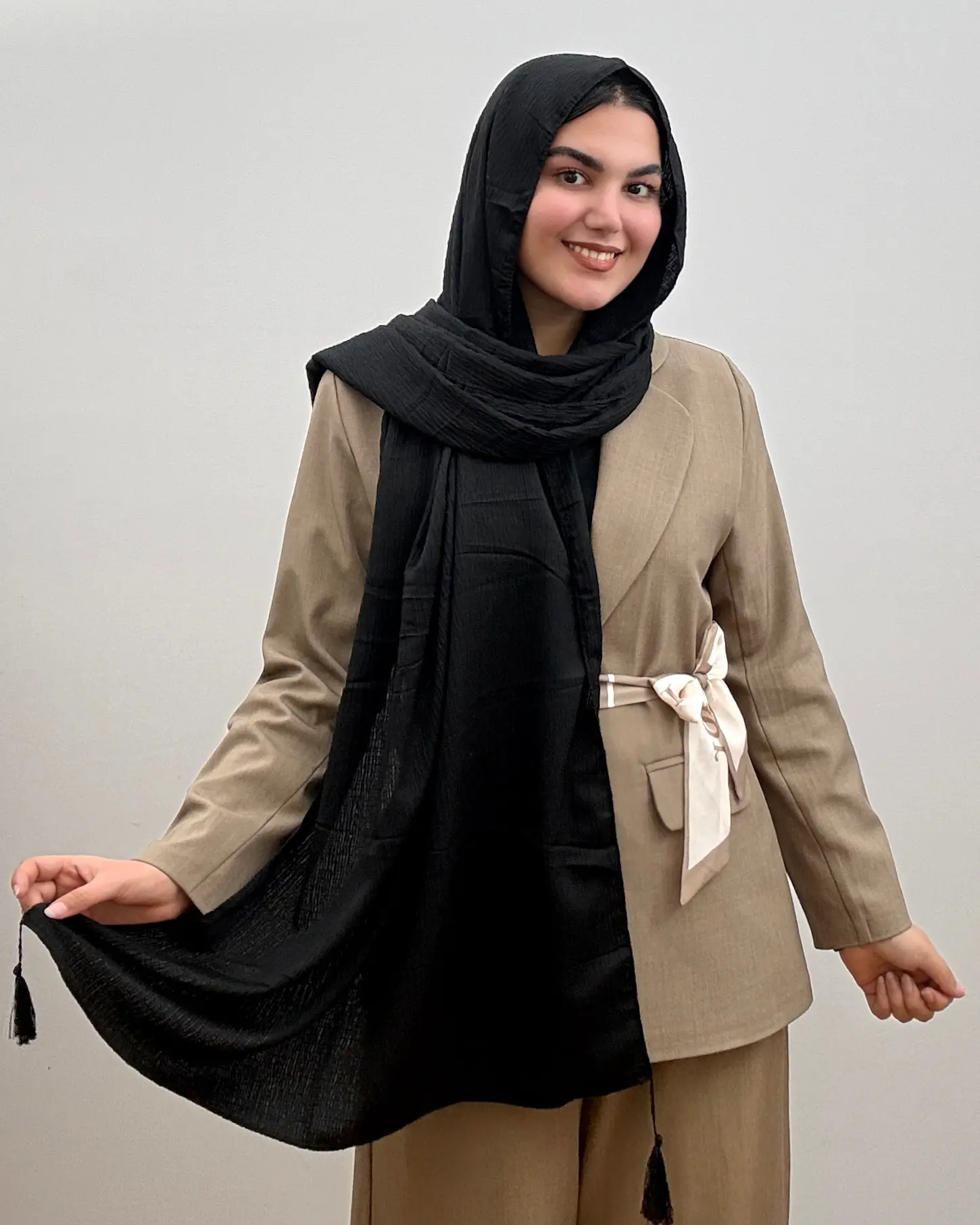 شال نخی دخترانه مدل دلینا